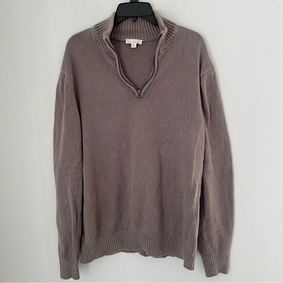 GAP Men’s Cotton Pullover 1/4 Zipper Knit Sweater - Picture 1 of 4